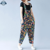 90's Print Dungarees