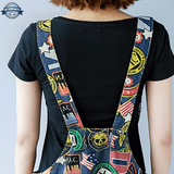 90s Print Dungarees