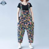 90's Printted Dungarees