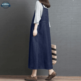 Jeans Long Dungaree Dress