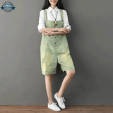 Apple Green Dungarees Shorts