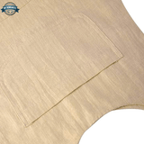 Beige Cotton Dungaree Skirt