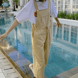 Beige Dungarees for Womens