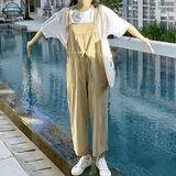 Beige Dungarees Womens