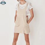 Beige Skirt Dungarees