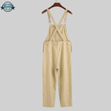 Beige Straight Dungarees