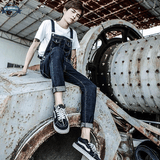 Bell Bottom Patch Pocket Bib Dungarees