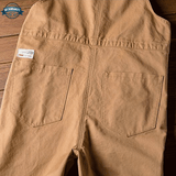 Bib Dungaree Romper with Cuffeed Hem