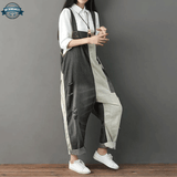 Black and White Dungarees