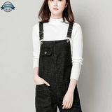 Black Cotton Overalls