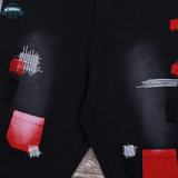 Black Denim Large Dungarees