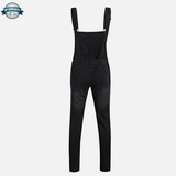 Black Denim Overalls Slim Fit
