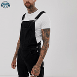 Black Denim Overalls