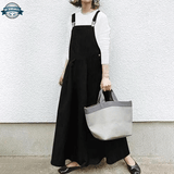 Black Dungaree Dress