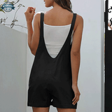 Black Overall Shorts