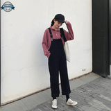 Black Schoolgirl Dungarees