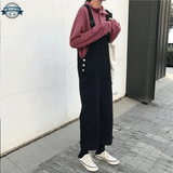 Black Work Bib Dungarees