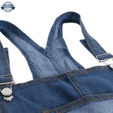 Blue Denim Skinny Bib Overalls
