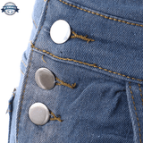 Blue Denim Skinny Overalls