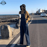 Button Up Denim Overalls