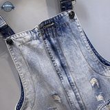Cat Denim Dungarees