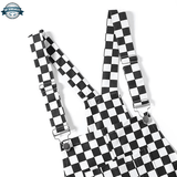Checkerboard Bib Overalls