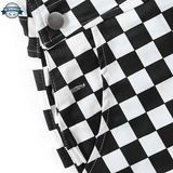 Checkerboard Overalls