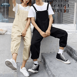 Cream Dungarees Women Street Style