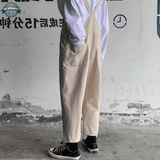 Cream Linen Dungarees