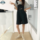 Cute Black Dungarees