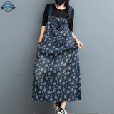 Dark Blue Dungaree Dress