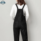 Dark Cotton Dungarees