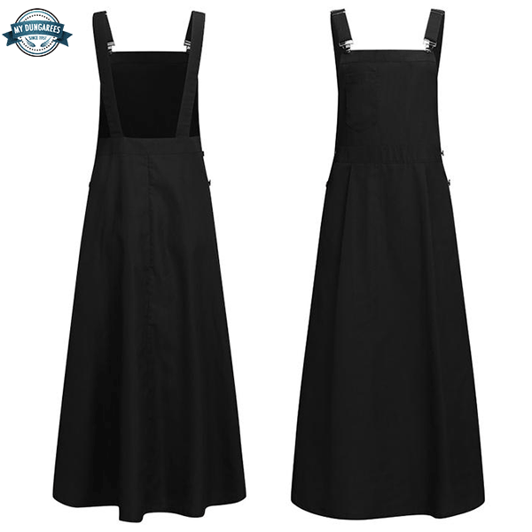 Black Dungaree Dress | My Dungarees