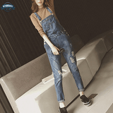 Denim Dungaree Trousers Women