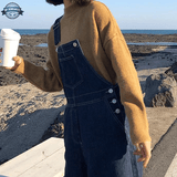 Denim Dungarees with Buttons