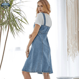 Denim Overall Skirt