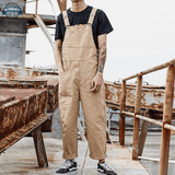 Dungaree Romper with Cuffeed Hem