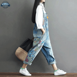 Flowered Dungaree Shorts