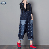 Flowered Dungarees