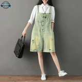 Green Dungarees Shorts
