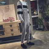 Grey Cotton Overalls