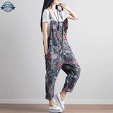 Grey Denim Dungarees with Suspenders