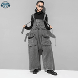 Grey Overalls Womens