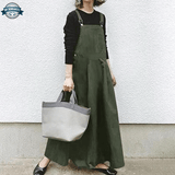 Khaki Overall Dress