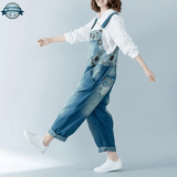 Ladies Jeans Dungarees Large