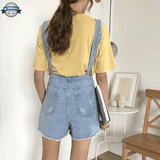 Light Blue Bib Overalls Womens