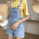 Light Blue Dungarees Womens