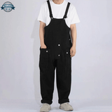 Mens Black Work Dungarees