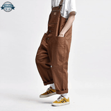 Mens Brown Bib Overalls