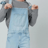 Mens Light Blue Denim Dungarees